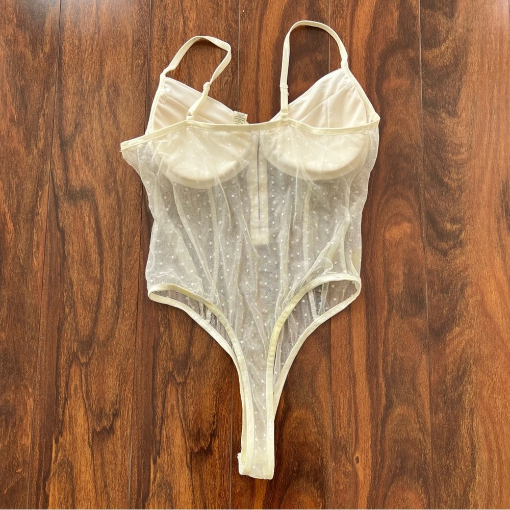 Bozzolo Cream Sheer Bodysuit - Picture 2 of 16
